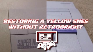 Restoring a Yellowed SNES With Peroxide and some Sunlight