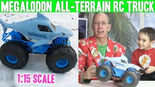 Monster Jam MEGALODON STORM All-Terrain RC Truck - DRIVES ON SNOW❄ and WATER! 💦 | SNOW ADVENTURE