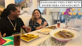 BANGAMARY FISH CURRY WITH SOURIE/OKRA AND SADA ROTI