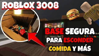 😱BASE SEGURA PARA ESCONDER COMIDA EN SCP-3008🍔| Roblox |