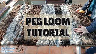 Ep. 8 - Peg Loom Rug Tutorial - start to finish