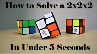 How To Solve a 2x2 Rubik's Cube Using Ortega!! Crazy Fast Method!!