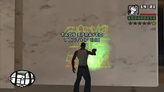 How to spray Gang Tag #65 at the beginning of the game - GTA San Andreas