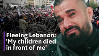 Lebanon: The families trying to escape as country falls into chaos