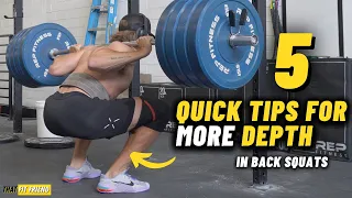 5 QUICK Tips to Improve Your BACK SQUAT Depth...TODAY!