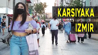 IZMIR KARŞIYAKA Walking Tour in Bazaar (Carsi), 20 August 2021 | 🇹🇷 Turkey | 4K HDR 60fps
