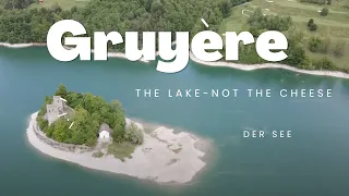 Lake of Gruyère (Lac de Gruyere, Switzerland) from above