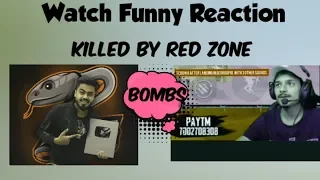 Watch Funny Reaction | 8 Bit Thug And 8 Bit Mamba |Killed By Red Zone Bombs| Funny Pubg Mobile Video