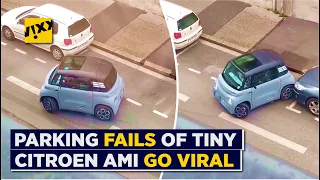Countless Parking Attempts with Tiny Citroen Ami Smart Electric Car Go Viral