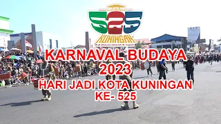 PAWAI KARNAVAL BUDAYA DALAM HARI JADI KUNINGAN 525 TAHUN 2023