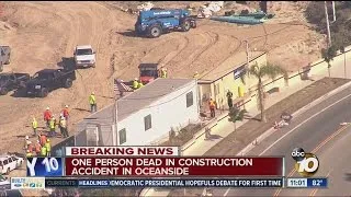 Construction worker killed by concrete barrier