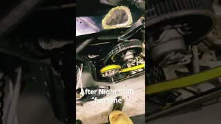 After Night Shift “fun time”  2009 skidoo solo clutch install