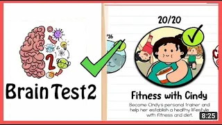 BrainTest 2 FITNESS WITH CINDY All Levels 1-20 Solution Walkthrough