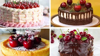 Satisfying Relaxing Video|🎂🍰🍪🍨Make Cakes And Ice Cream With Cherries|Asmr|Tiktok