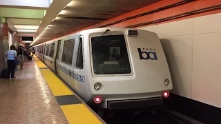 Bay Area Rapid Transit [BART] Late Evening Trains @ Powell Street Station (7/22/15)