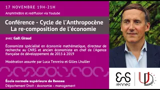 Conférence - Cycle de l'Anthropocène : "Repenser l'économie"