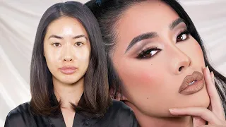 Warm Toned 90s Supermodel Makeup  | KeviKodra