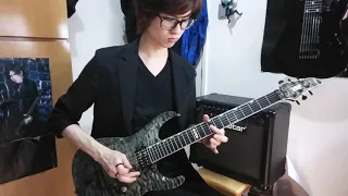 the GazettE - 春雪の頃 guitar solo covered by Moz
