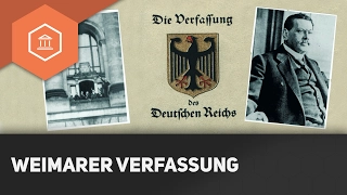 Die Entstehung der Weimarer Verfassung - Die Weimarer Republik