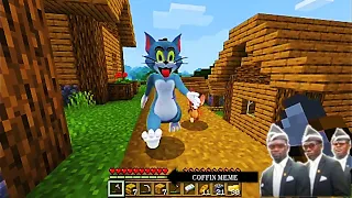 Tom or Jerry or Spike in Minecraft - Coffin Meme