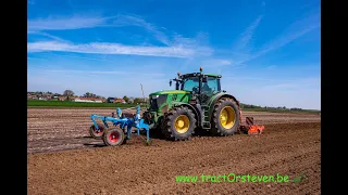 John Deere 6170R + Lemken Topas 140 + Kuhn HR304 -Jos Baillien (Tongeren)