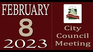 City of Fredericksburg, TX - Special Meeting City Council Meeting - Wednesday, February 8, 2023