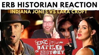 Lara Croft vs Indiana Jones | History Teacher FULL ERBreakdown Epic Rap Battles of History Reaction