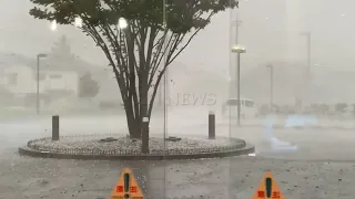 Sky is attacking Japan!! Hellish hailstorm hit Chiba!