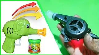 How to make Mini air Blower Machine using Bubble Game Toy