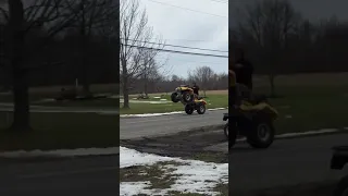 Can am 800 wheelies