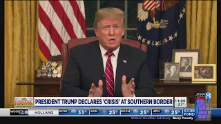 Trump declares 'crisis' at southern border; Dems say he 'stokes fear'