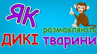 ДИКІ ТВАРИНИ! Розвивайка для дітей українською мовою