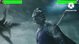 Aquaman vs. Oceanmaster With Healthbars