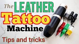 LEATHER TOOLING with Tattoo Machine; Welcome to the new school. (LINK in description)