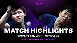Nina Mittelham vs Xia Lian Ni | WS R32 |  WTT Champions Xinxiang 2023