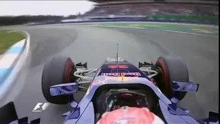 F1 Kvyat & Perez Collision German 2014 Kvyat Onboard