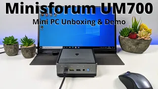 Minisforum UM700 AMD Ryzen 7 Mini PC Unboxing and Demo - With DISCOUNT code