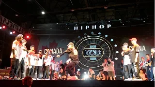 2018 KOD World Cup Finals Canada vs China hiphop