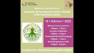 Impactos de los Nuevos Pactos Verdes sobre América Latina _WEBINARIO