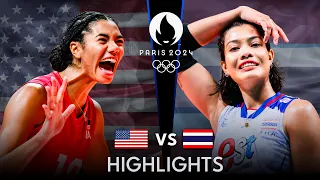 USA vs THAILAND | Highlights | Women's OQT 2023