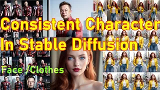 Consistent Characters in Stable diffusion Same Face and Clothes Techniques and tips