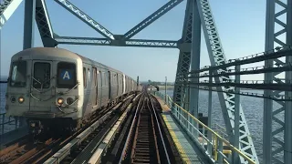 IND Subway: R32 (A) Express Train RFW from Inwood-207th Street to Rockaway Park