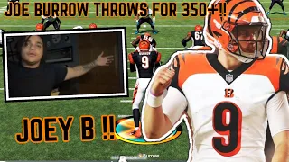 MOST FEARED JOE BURROW THROWS FOR 350+ !!! MADDEN 21 JOE BURROW