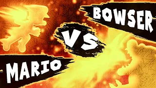 Mario VS Bowser [Bowser's Castle Part 2] - Super Stick Bros