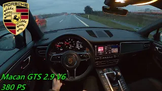 2021 Porsche Macan GTS 2.9 V6 380 PS NIGHT POV DRIVE WUERZBURG (60 FPS)