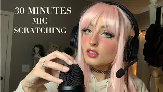 ASMR | 30 Minutes of Mic Scratching ( foam & floofy covers included )