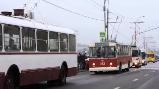 Парад троллейбусов в Москве 24 октября 2015 года