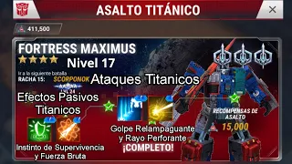 Asalto de Fortress Maximus Completado - Transformers Earth Wars