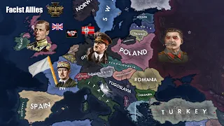 Hoi4 WW2 But All Members of the Allies went Facist. | Timelapse 1936 - 1945