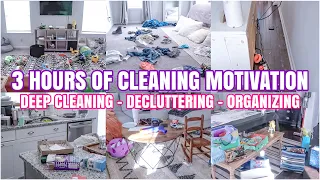 EXTREME 3 HOUR CLEANING MARATHON | DECLUTTER, ORGANIZE + DEEP CLEAN | SPEED CLEANING MOTIVATION 2024